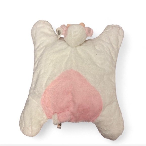 Plush Lamb Pillow Pet in Cream and Pink - Picture 2 of 4